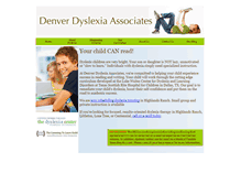 Tablet Screenshot of denverdyslexia.com